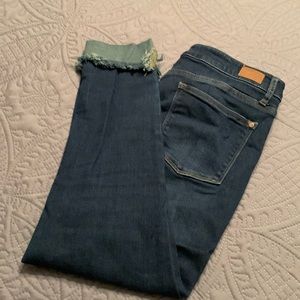Judy Blue Frayed Hem Dark Blue Skinny SZ 13/31